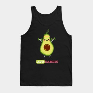 Avo cardio on black Tank Top